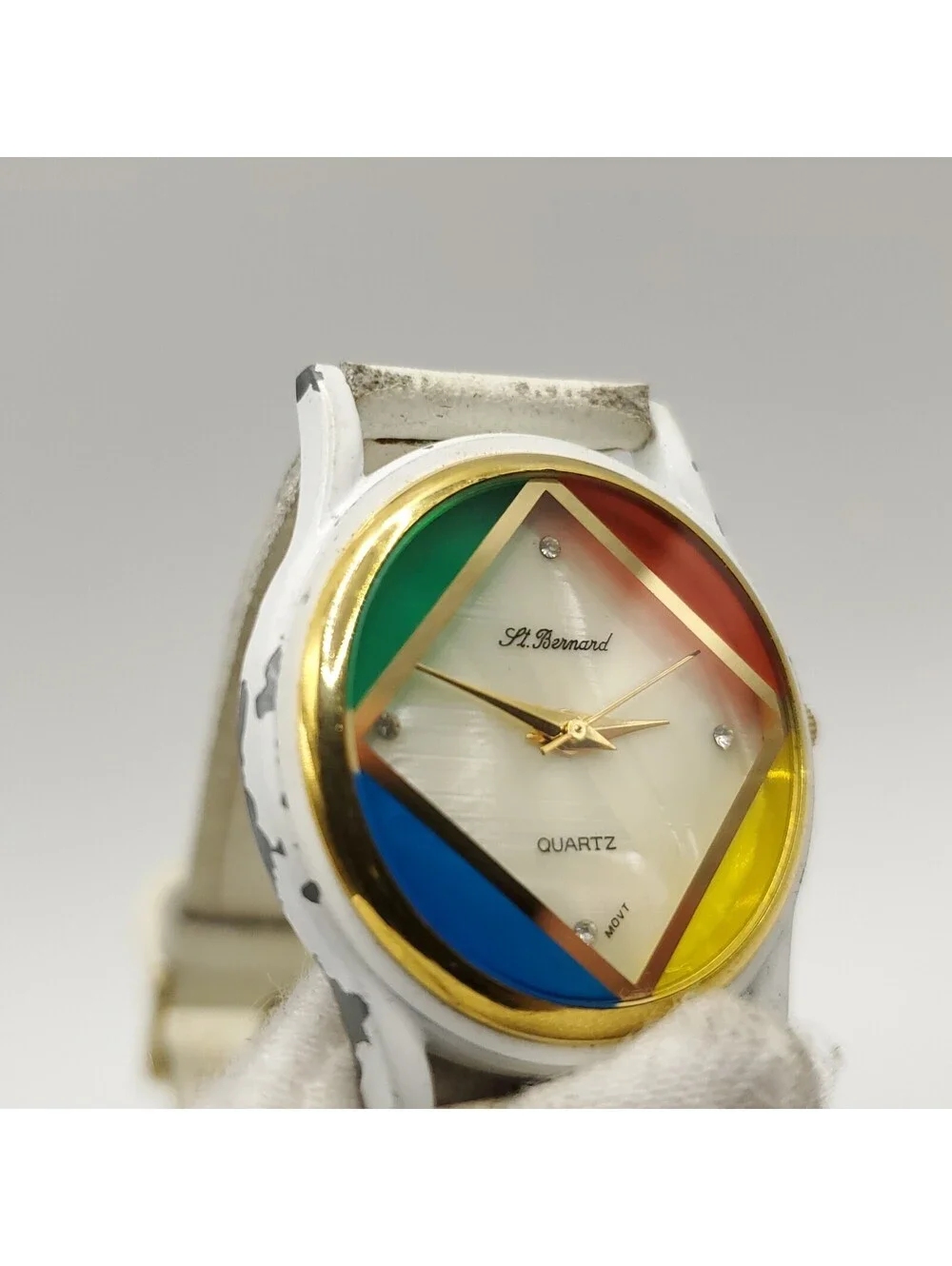 St. Bernard Quartz Colorful Womens Watch 33mm New Battery